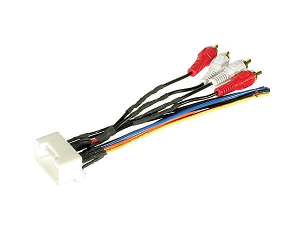 Adapterkabel - Toyota (00->)m aktivt sys 20pin, RCA, (løse ender)